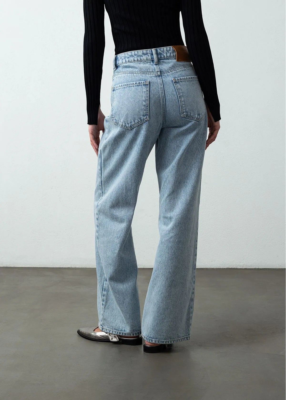 Jean Wide Leg fit five pockets