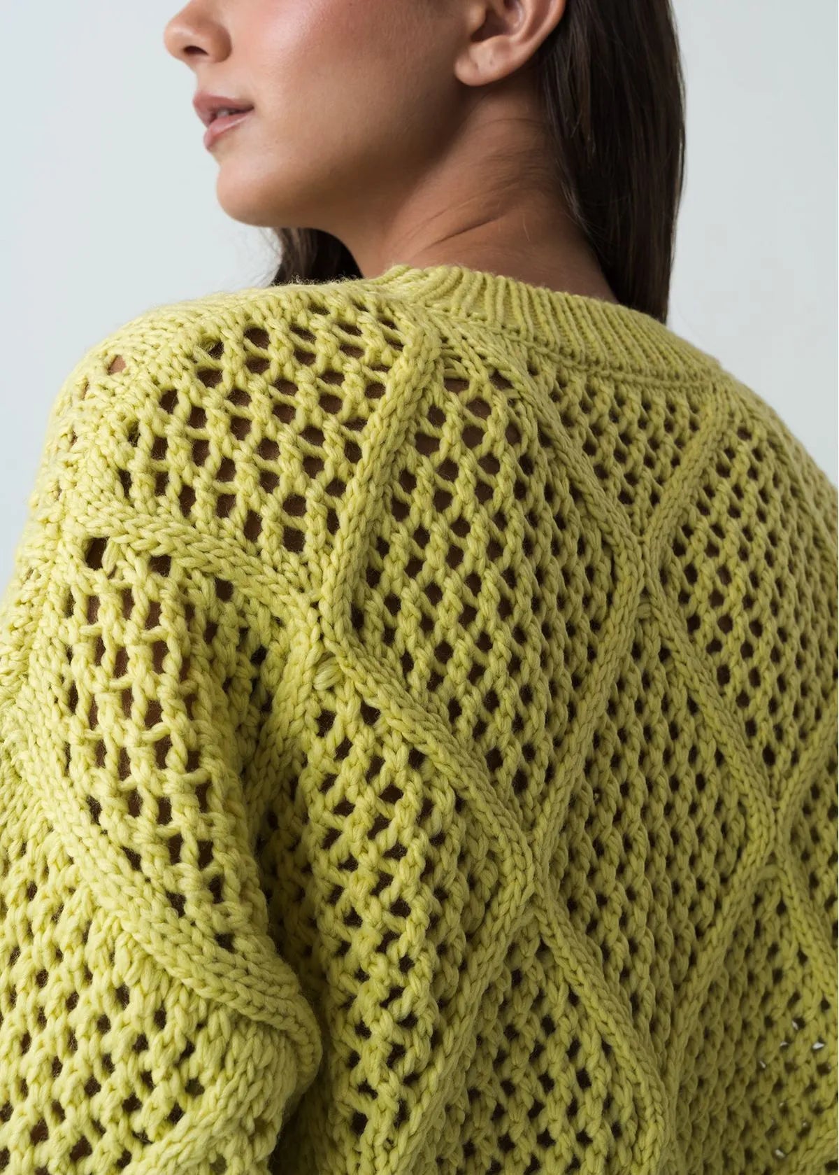 Round neck woven diver