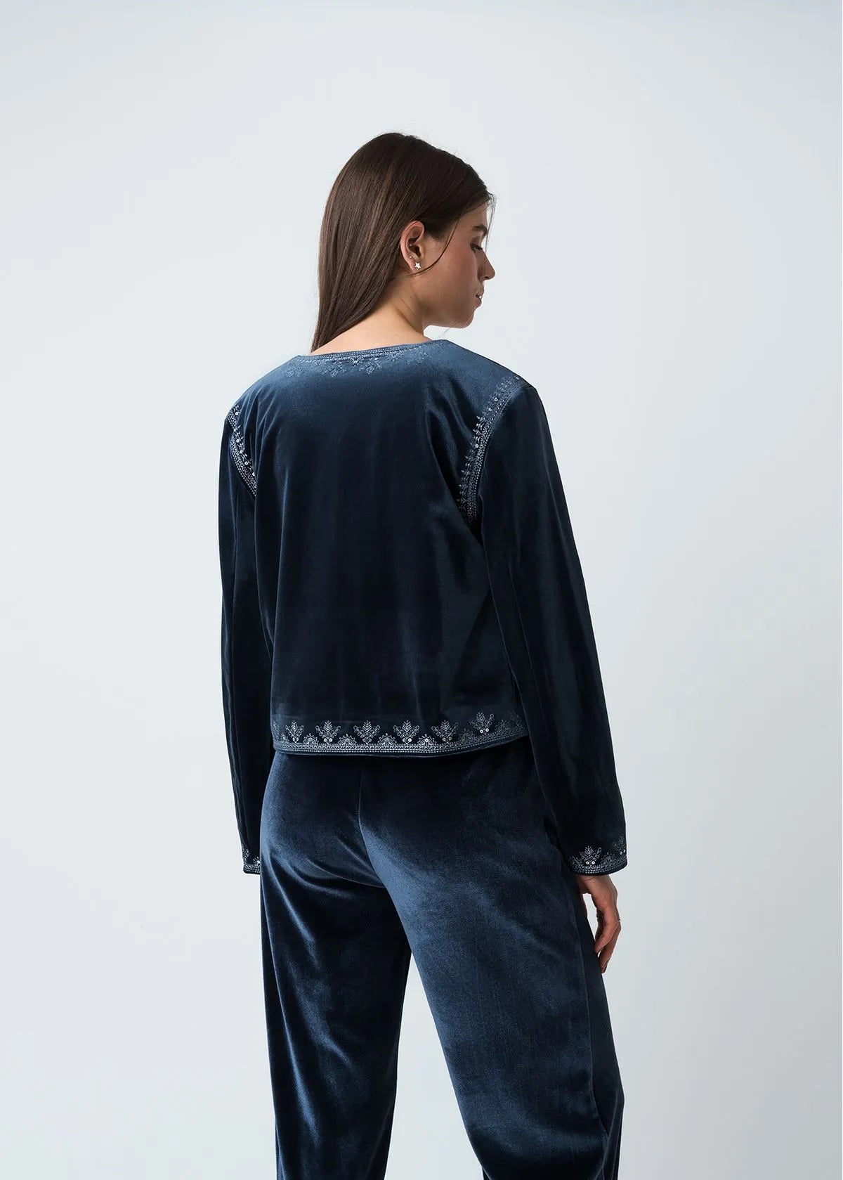 Jacket with embroidered details