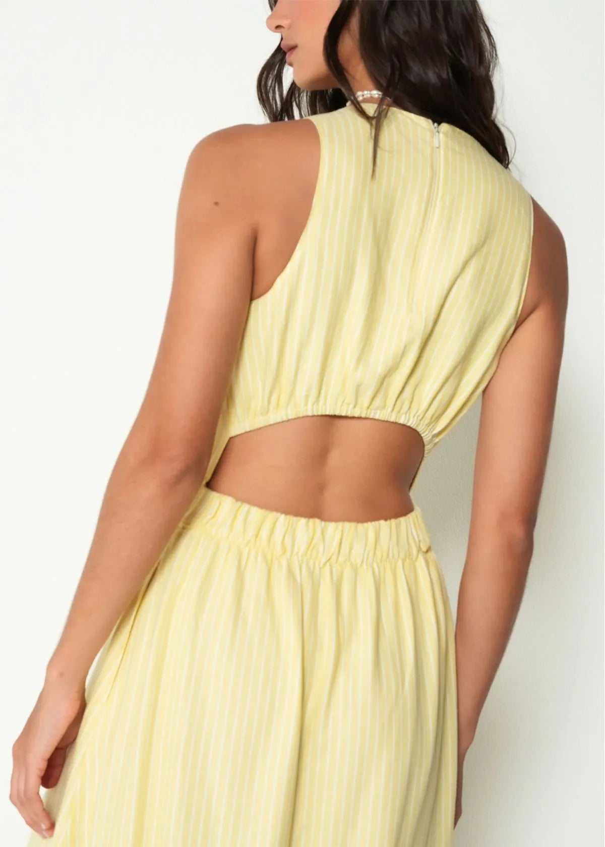 Striped long dress