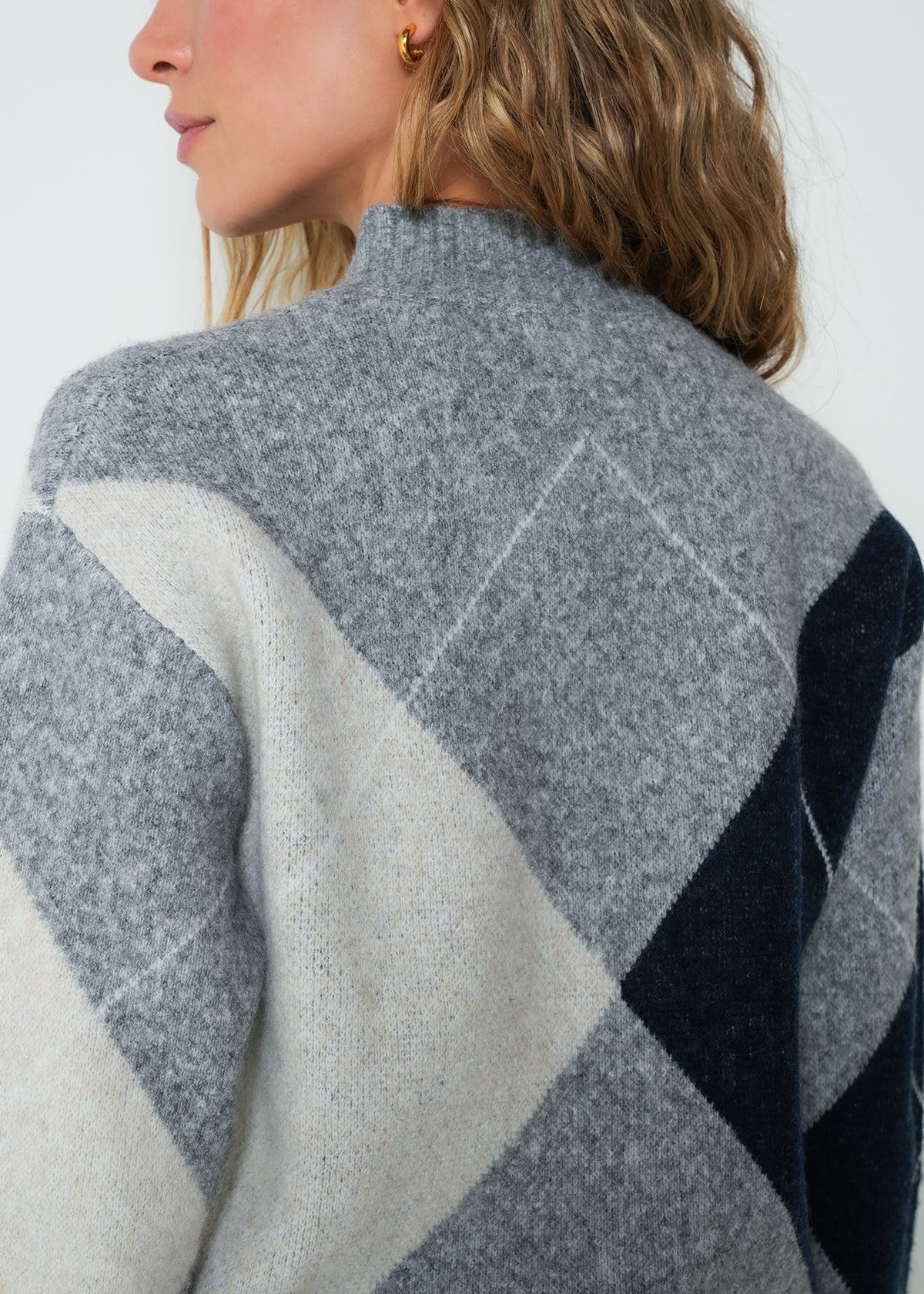 Argyle Knit Sweater
