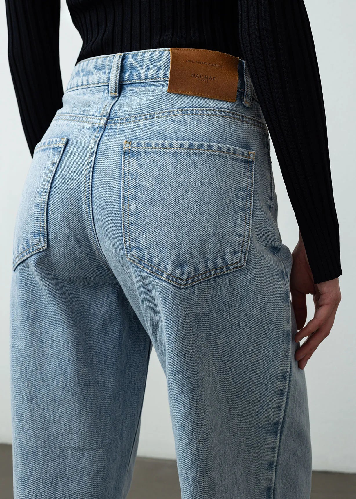 Jean Wide Leg fit five pockets