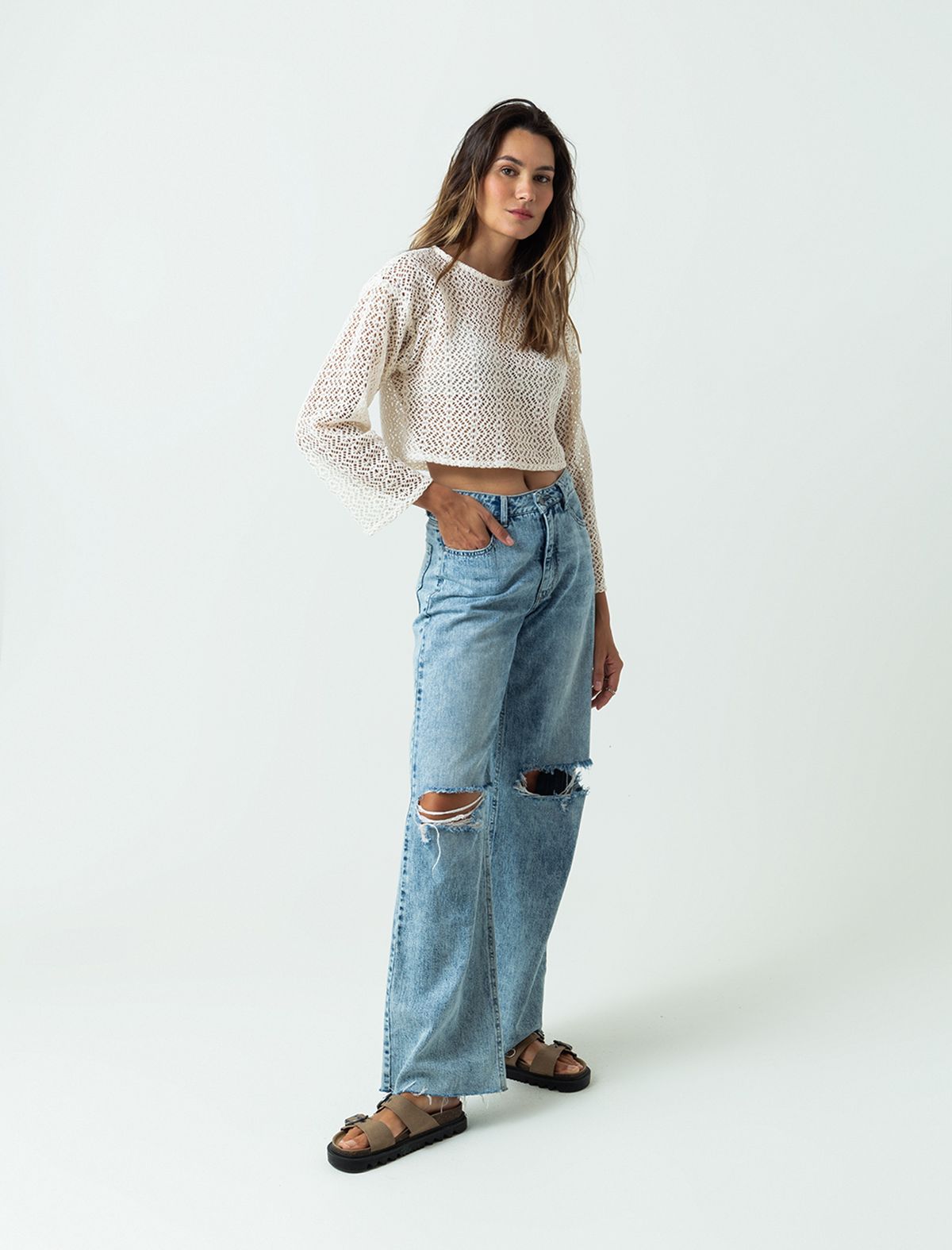 Wide Cropped Sweatshirt