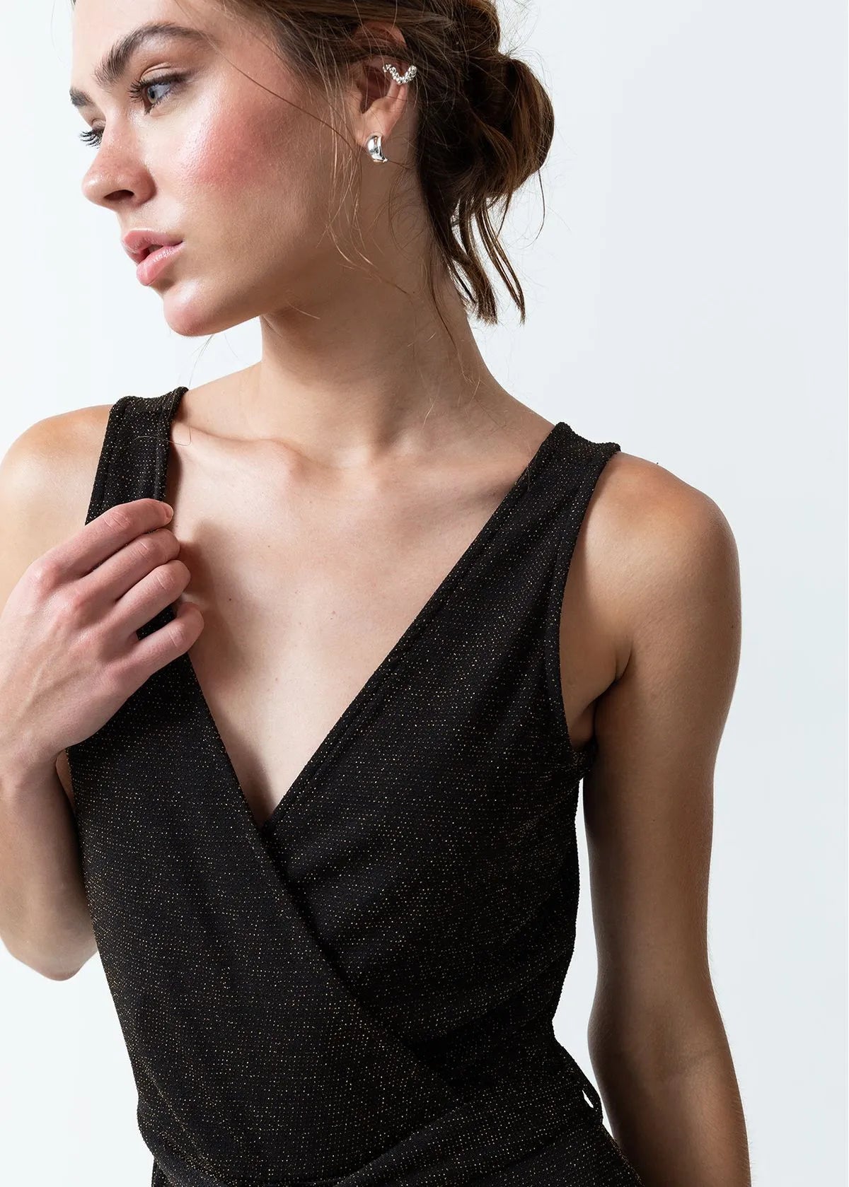 V-neck jumpsuit