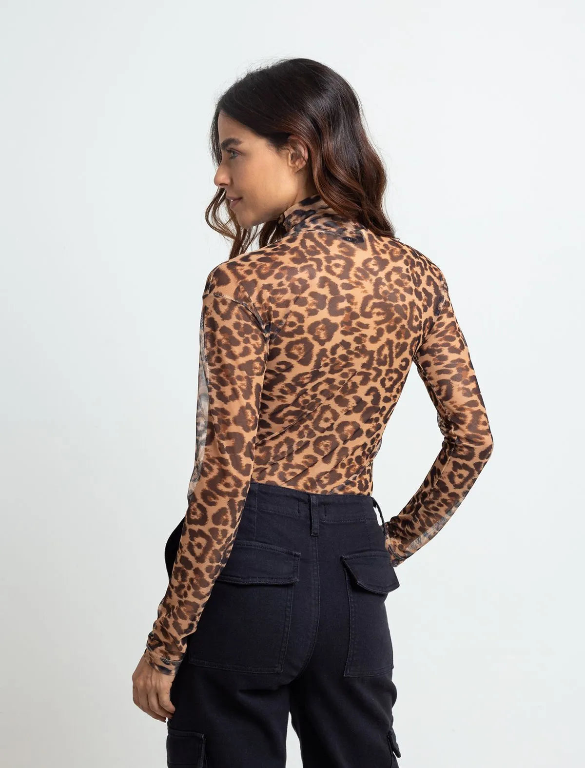 T-shirt with transparency • Animal print design.