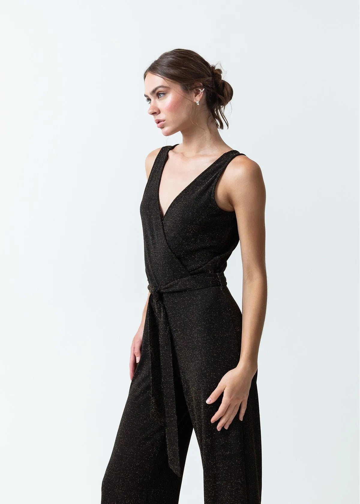 V-neck jumpsuit