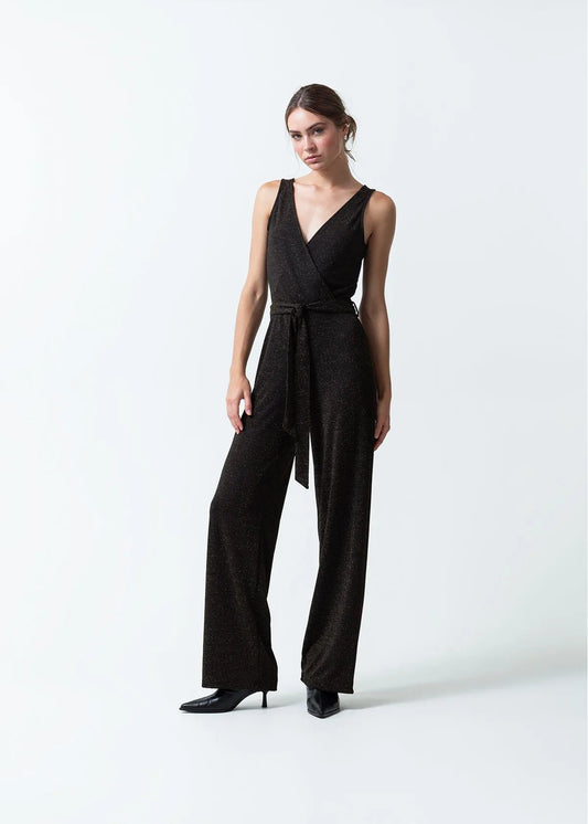 V-neck jumpsuit