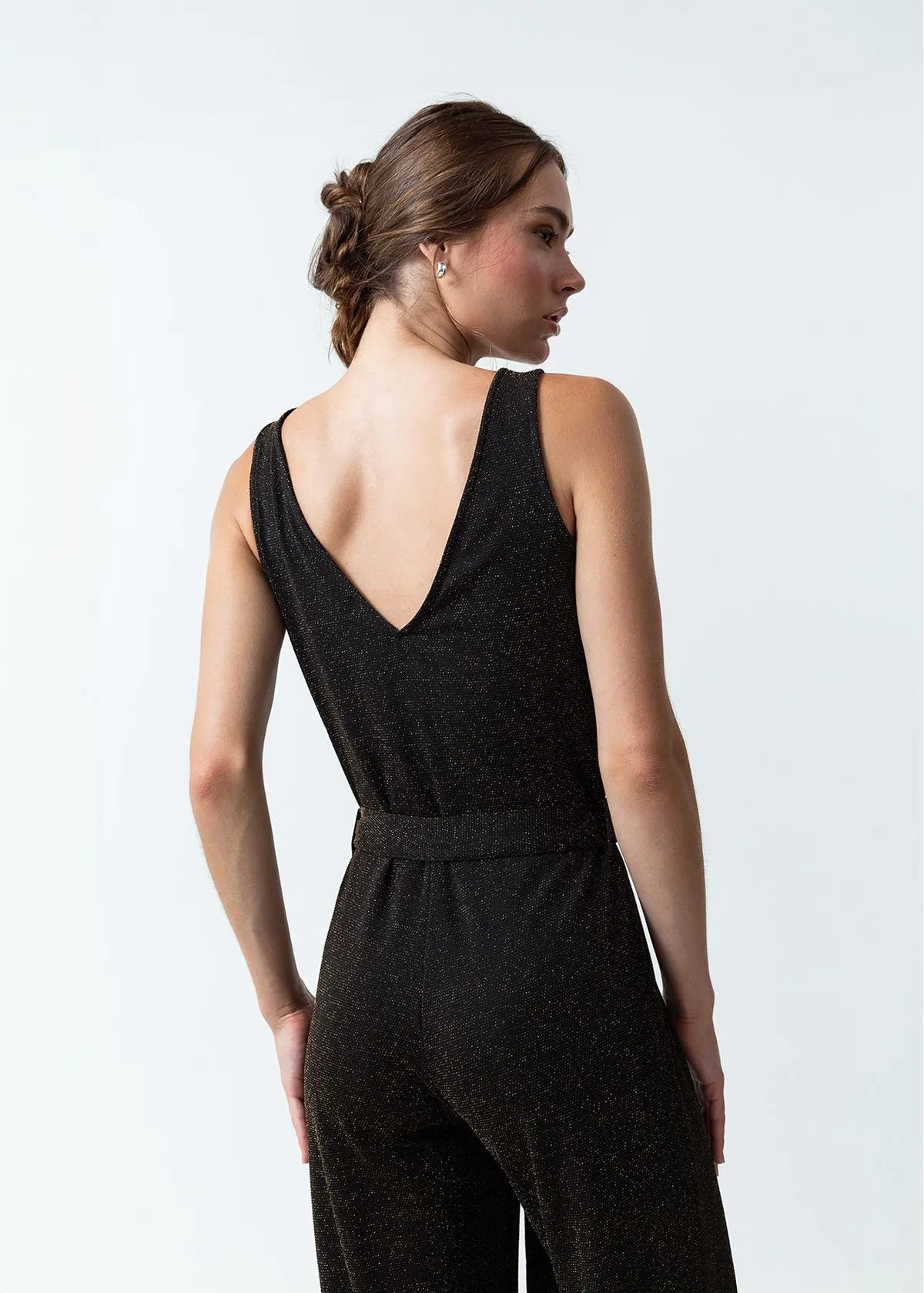 V-neck jumpsuit