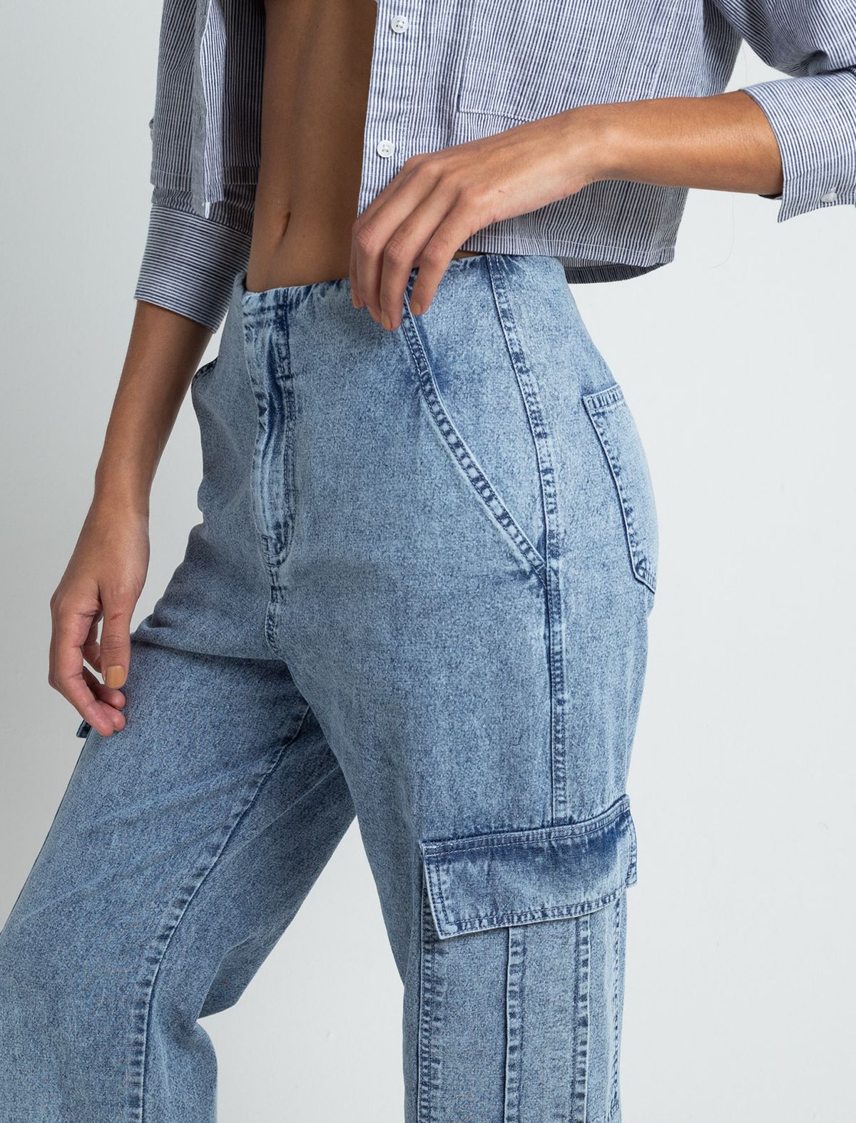 Waistless style pants