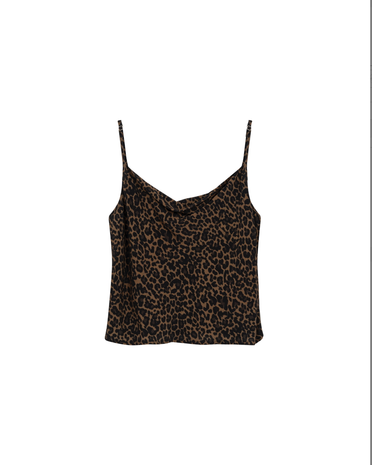 Camisole type blouse with animal print