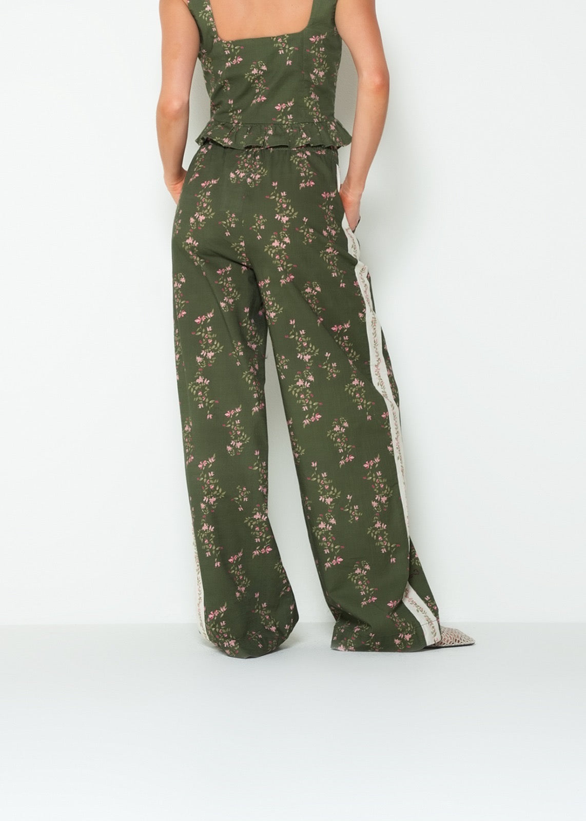 Floral Wide-Leg Pants
