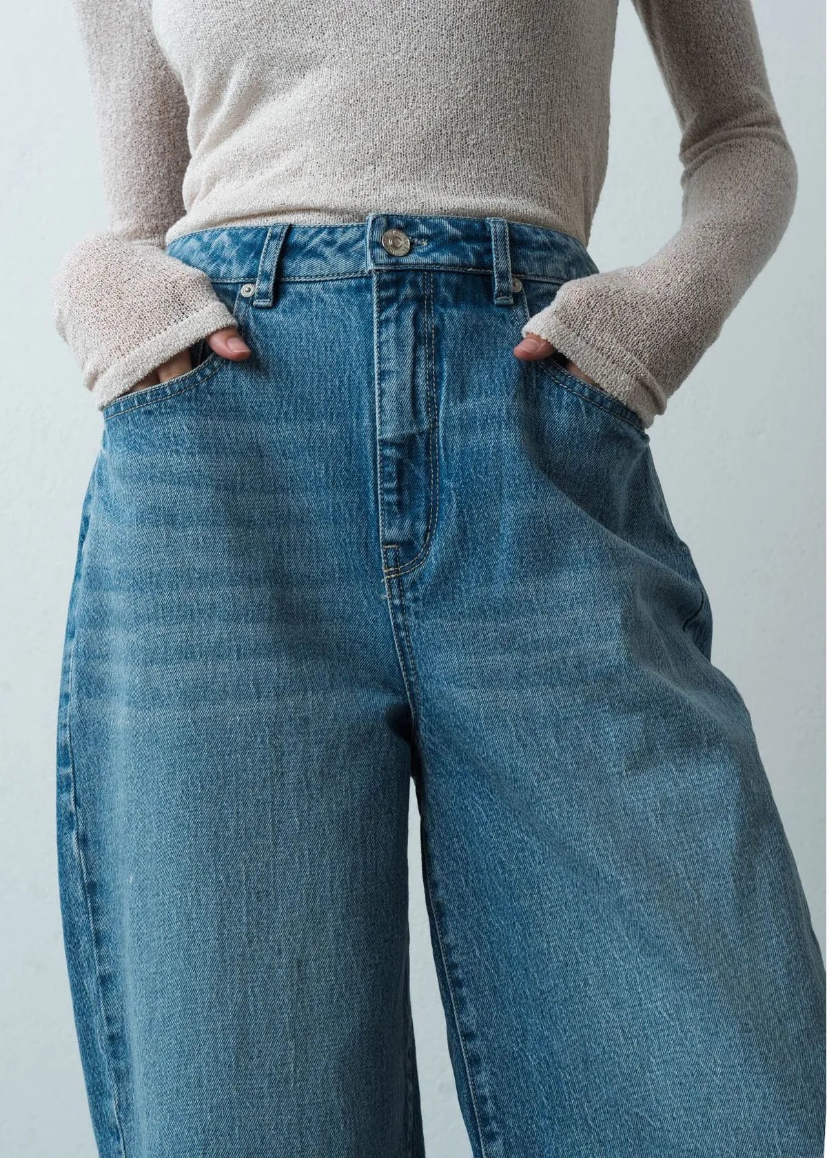 Jean with a wide boot