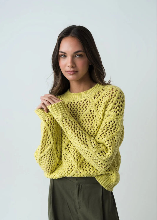 Round neck woven diver