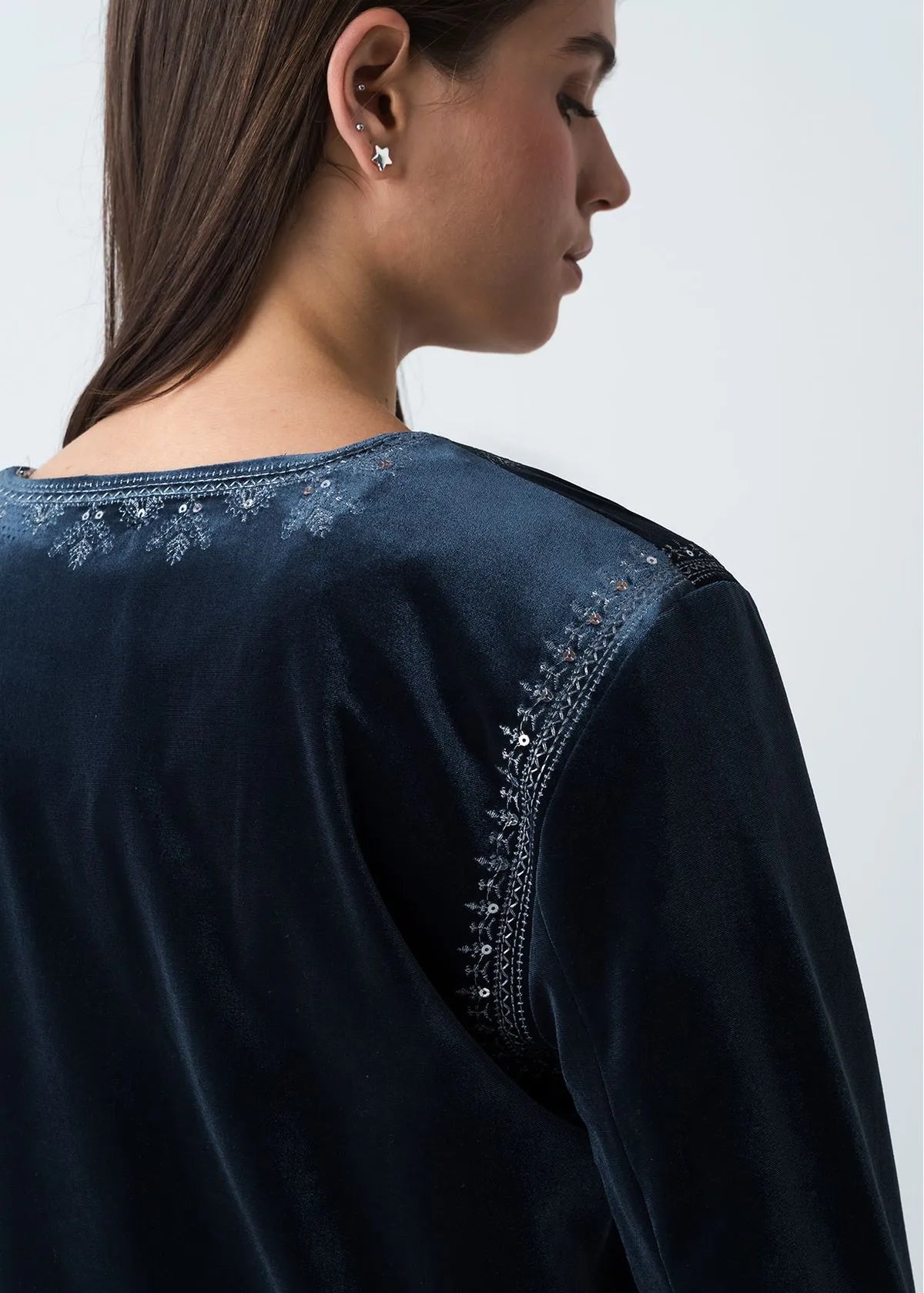 Jacket with embroidered details