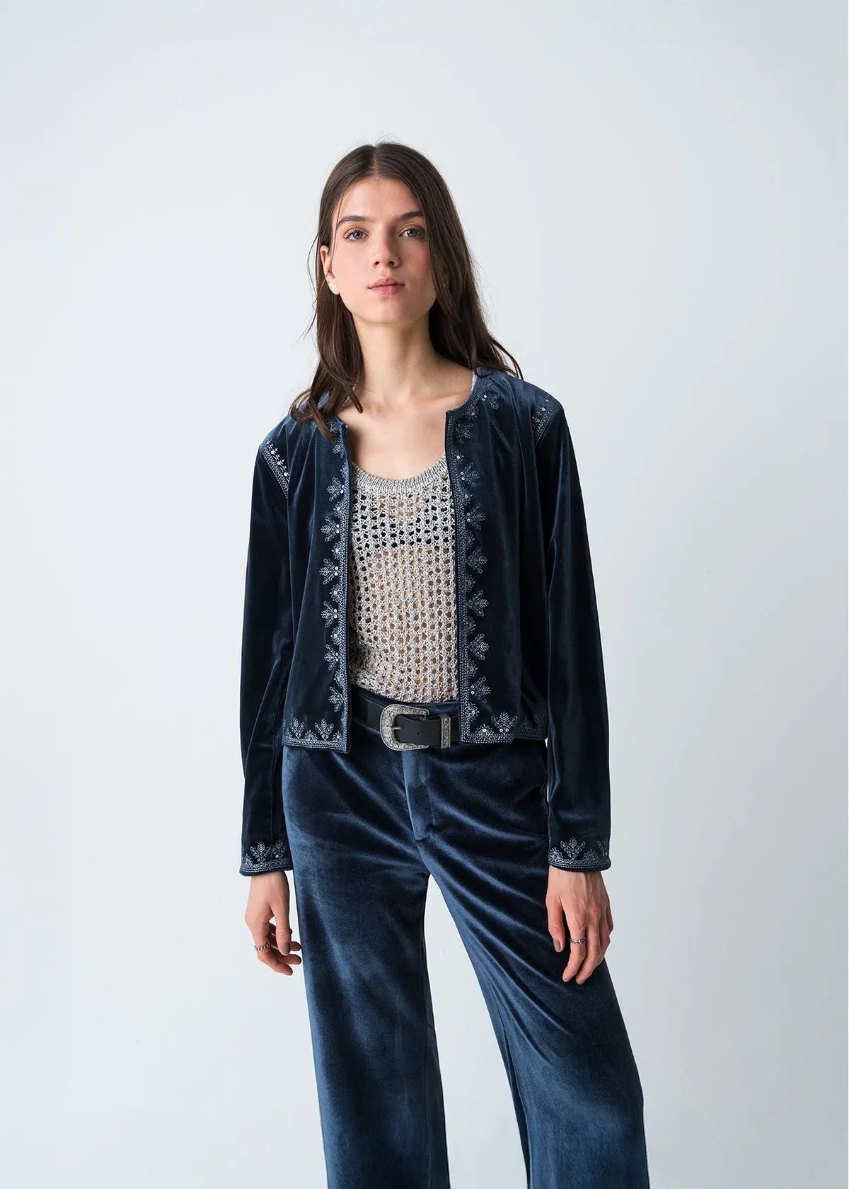 Jacket with embroidered details