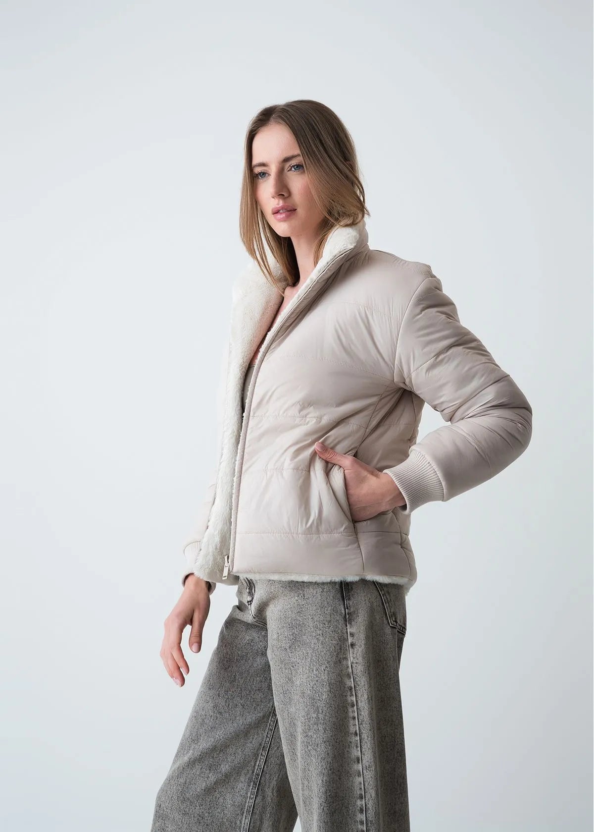 Padded double-sided jacket