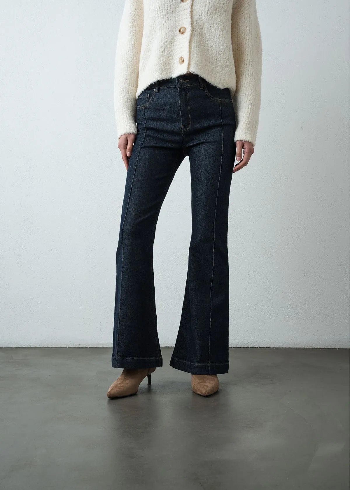 Jean Flare with cuts