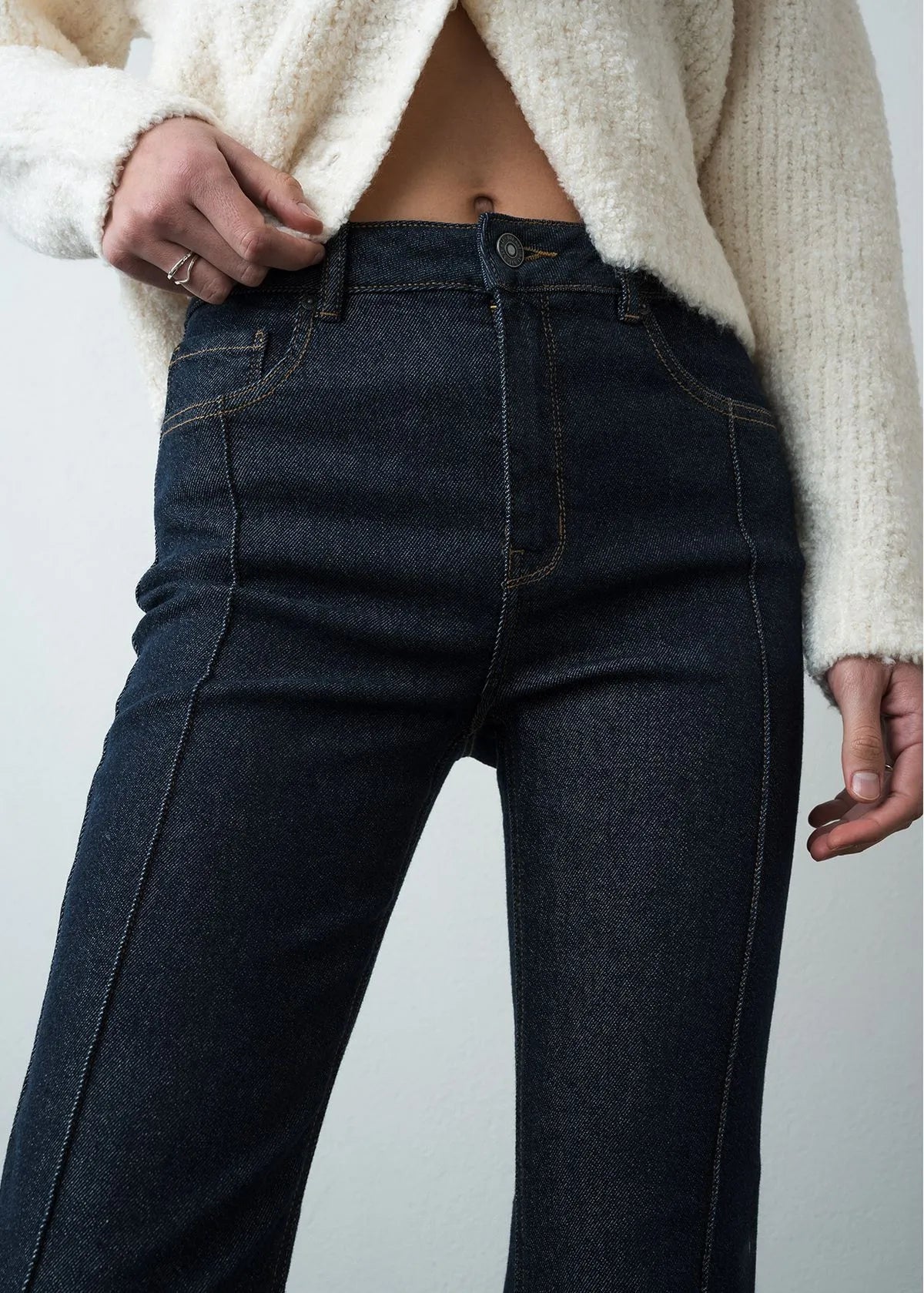 Jean Flare with cuts