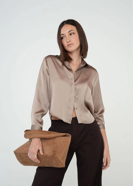 Classic satin shirt