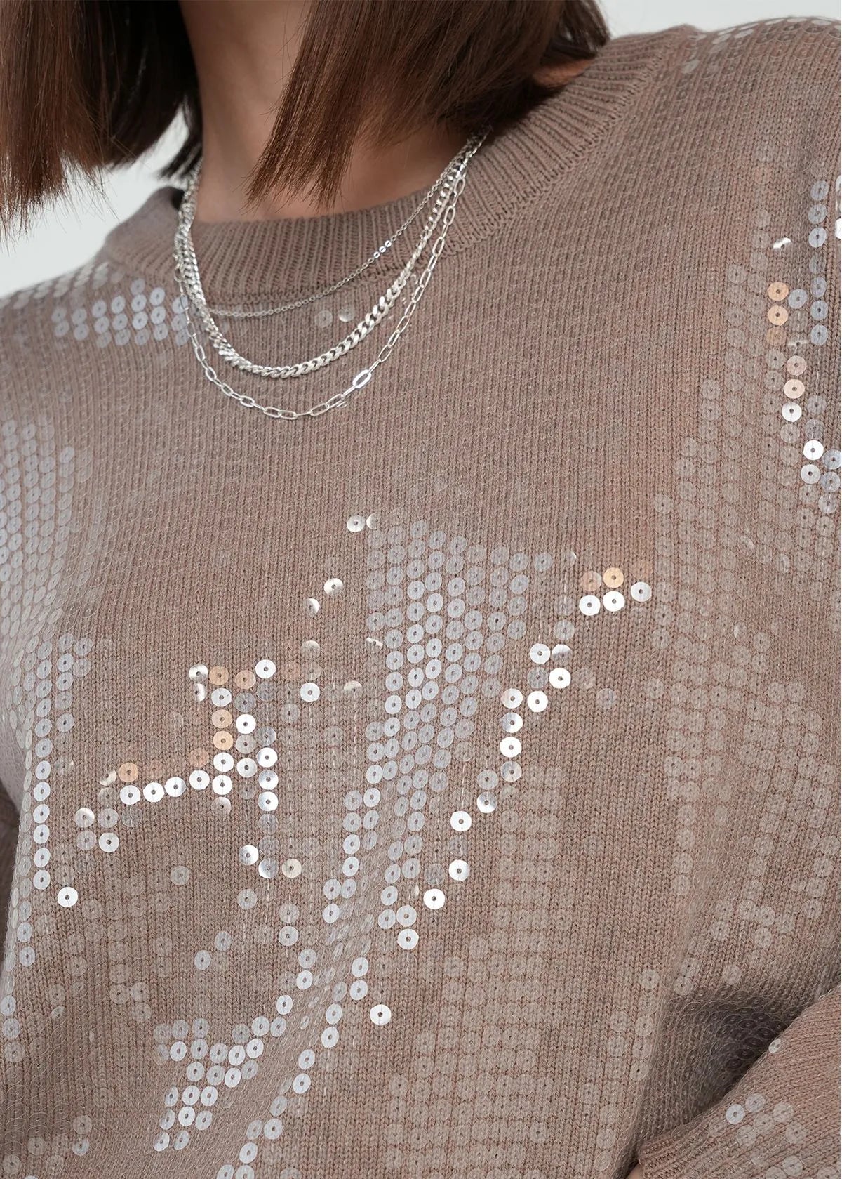 Woven sequin-woven diver