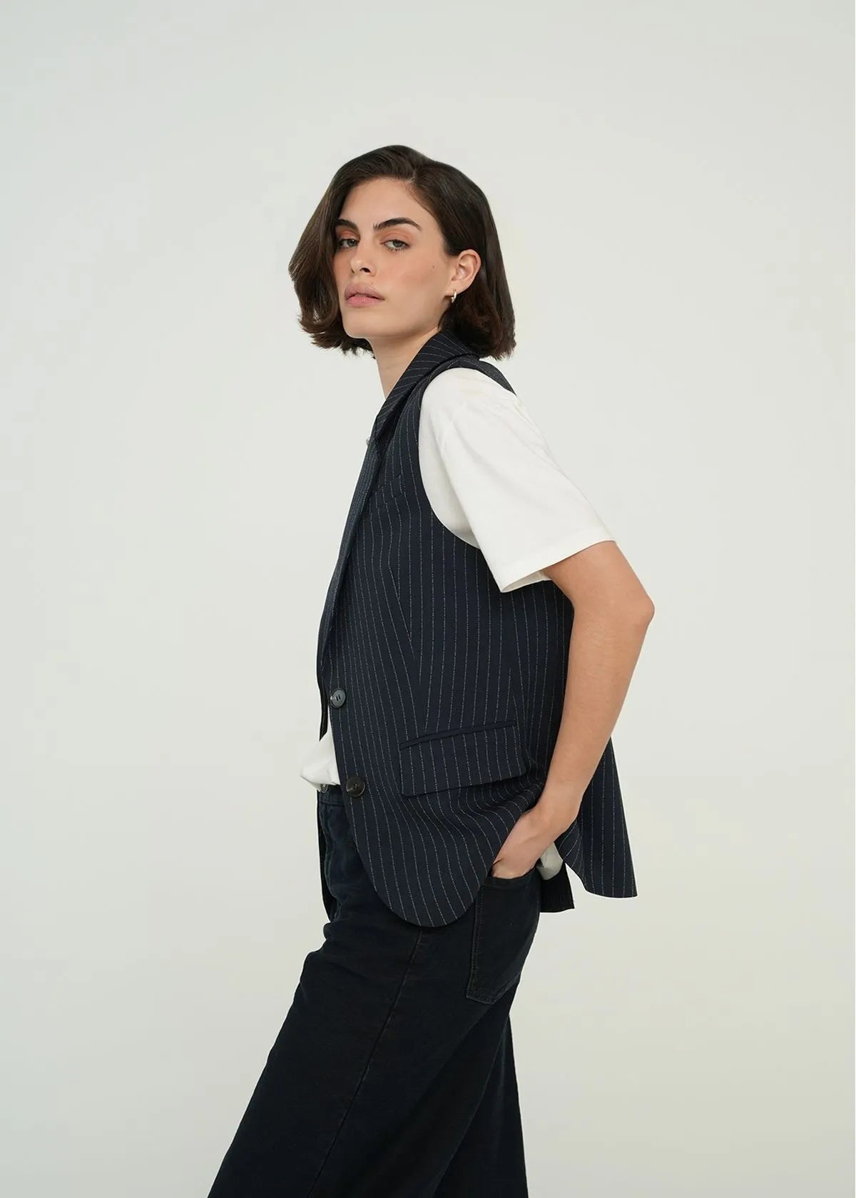Striped vest