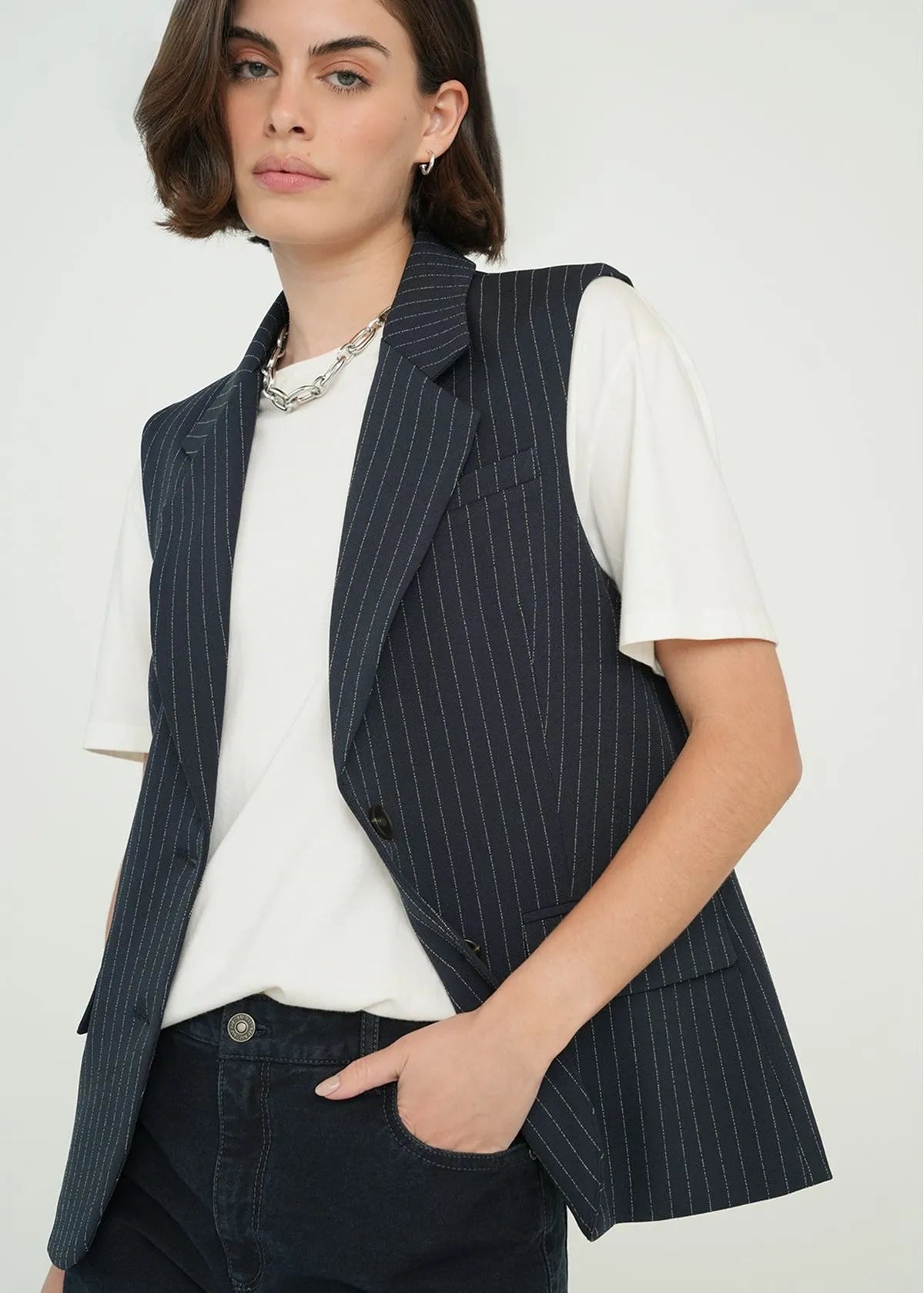 Striped vest