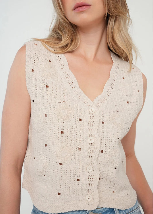 Woven shirt with armhole sleeve