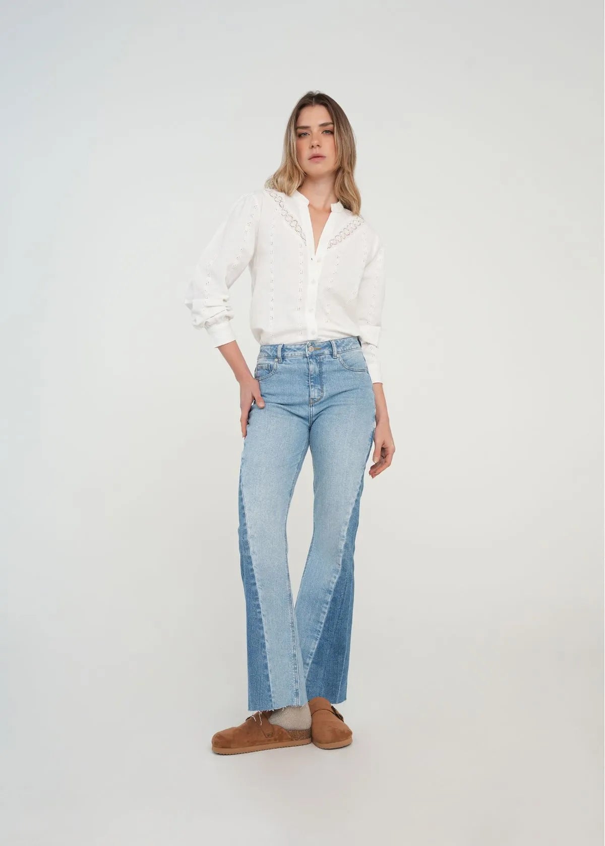 Long sleeve shirt with loose details