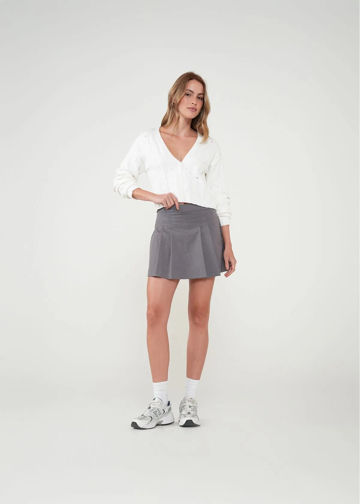 Woven duver with hearts