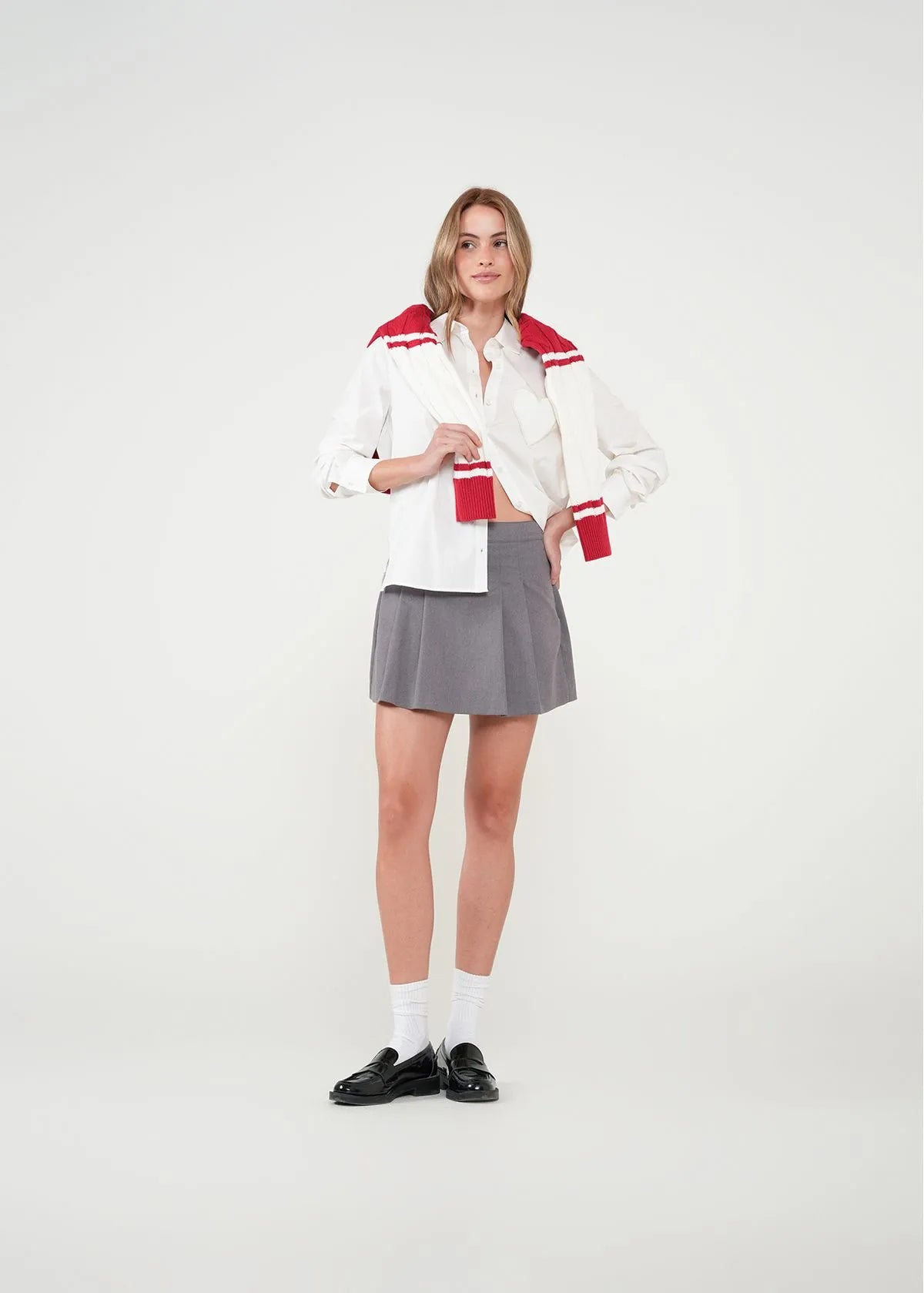 Short skirt with boards