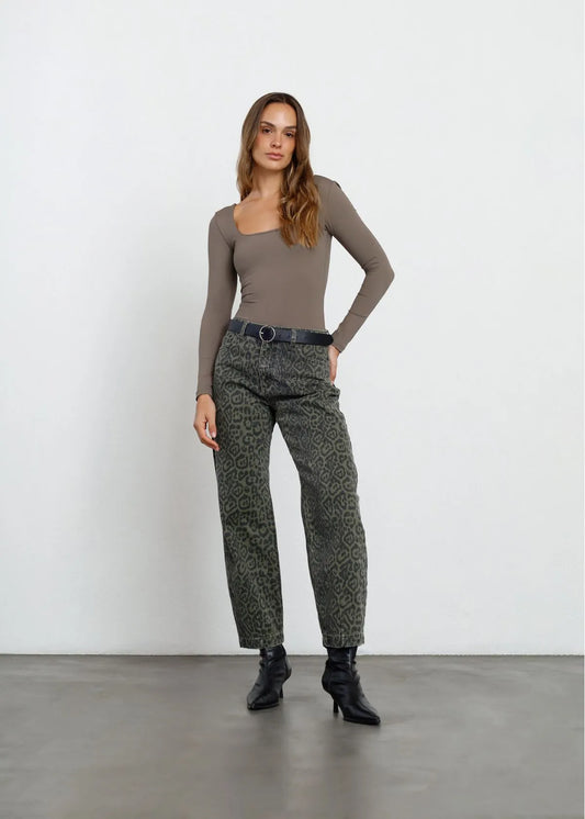 Jean Baggy en animal print