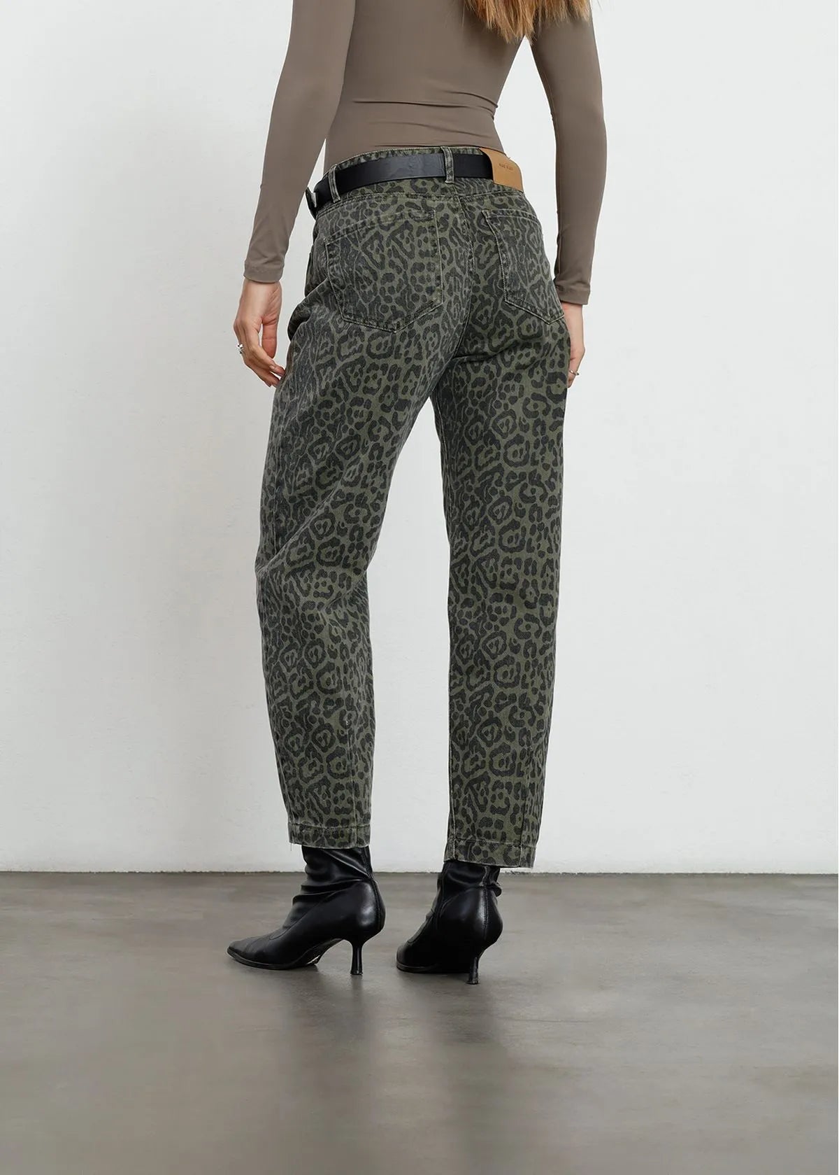 Jean Baggy en animal print