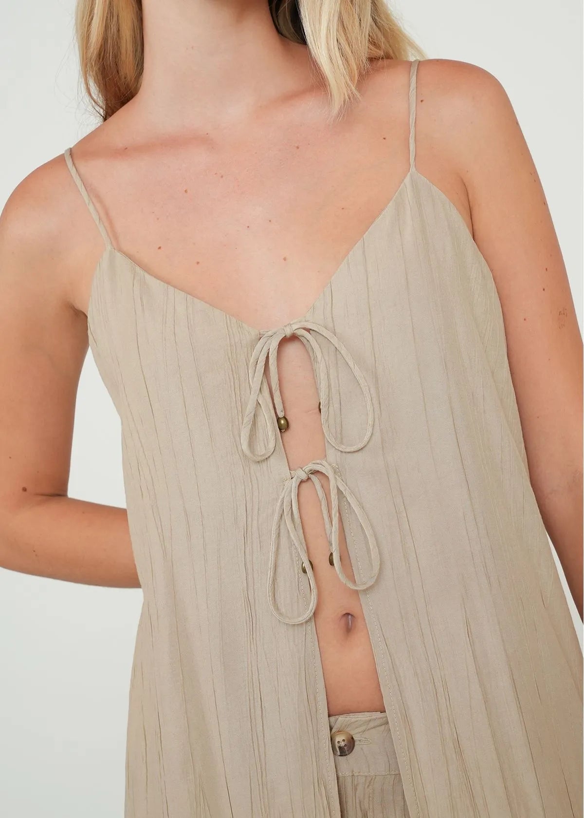 Long strappy shirt