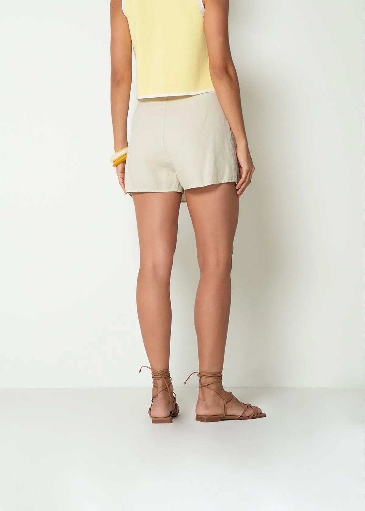 Shorts with cross detail