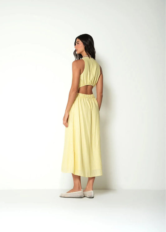 Striped long dress