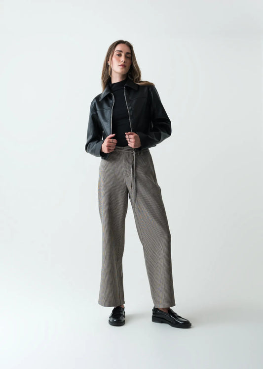 Leather effect jacket