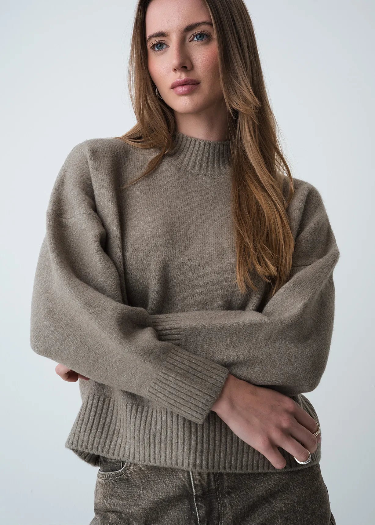 High neck fabric diver