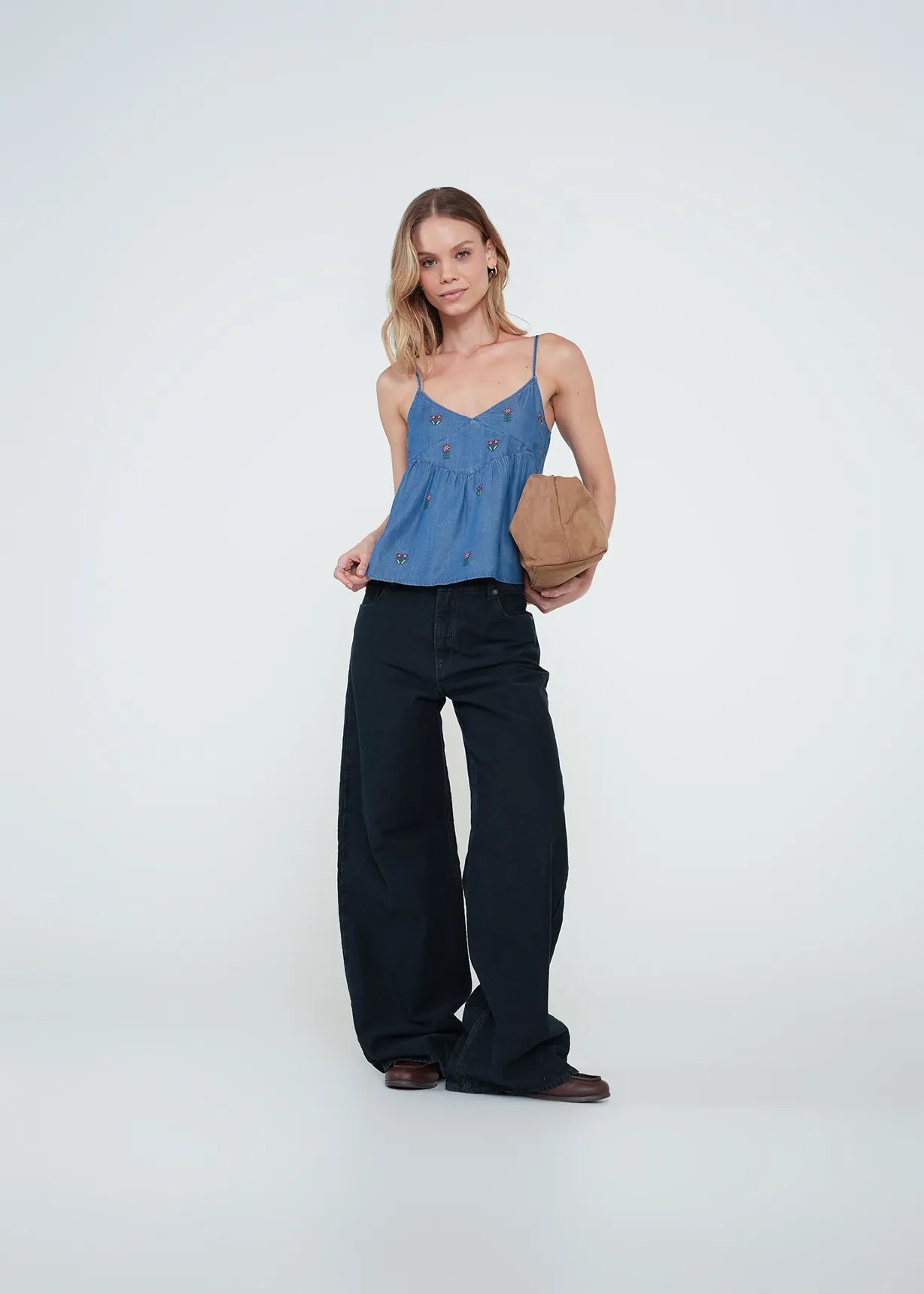 Denim type shirt
