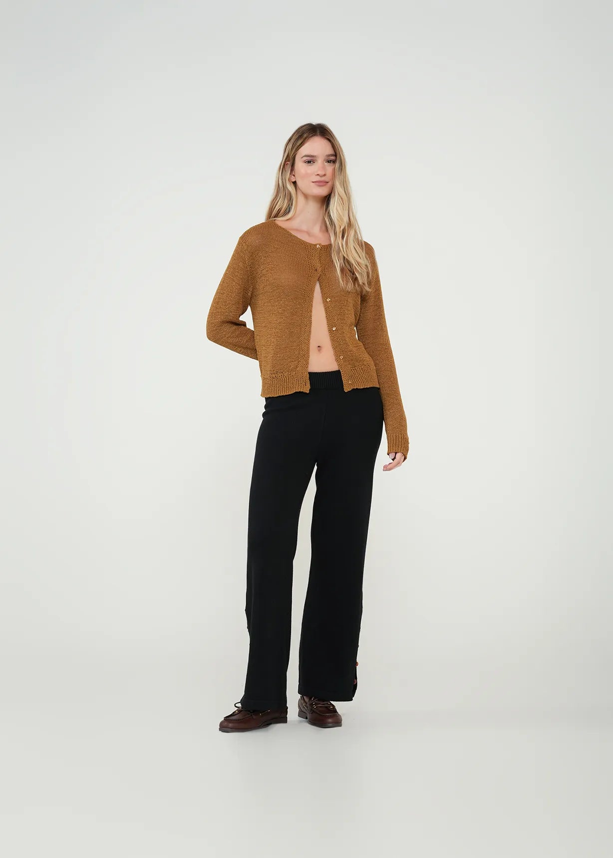 Woven cardigan