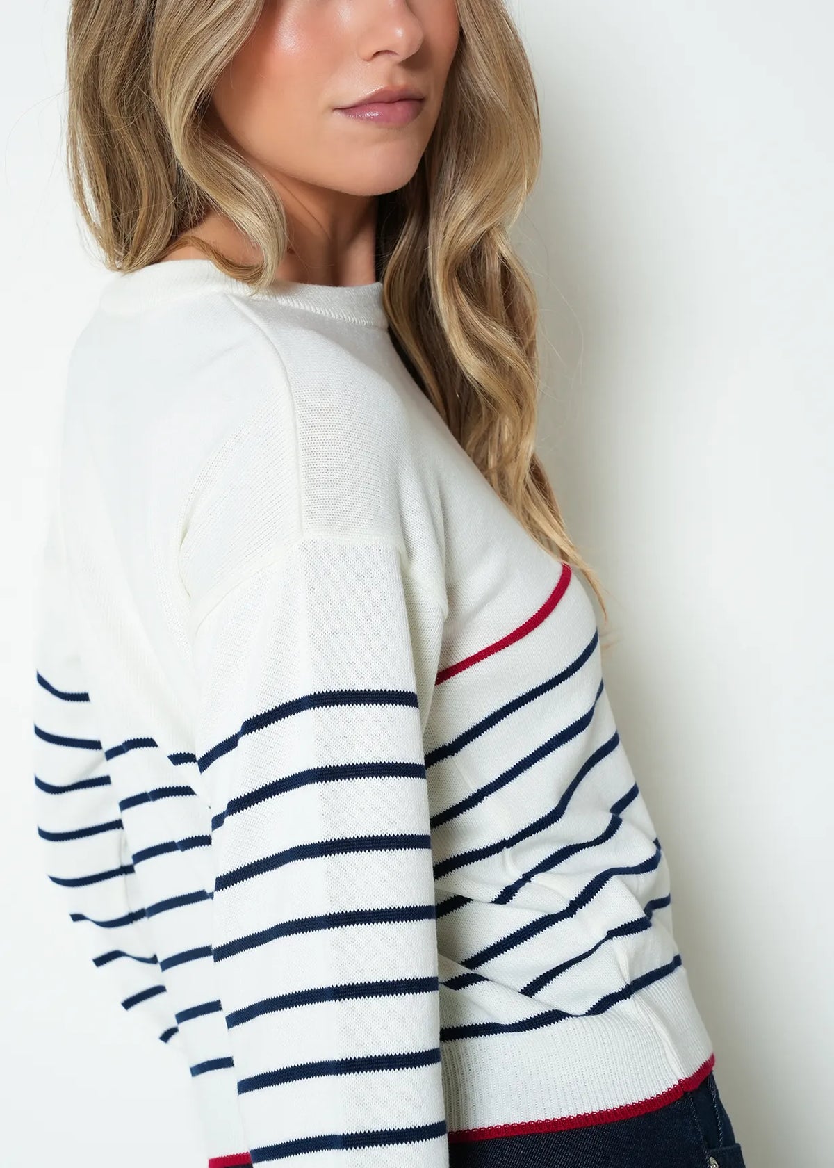 Striped woven diver