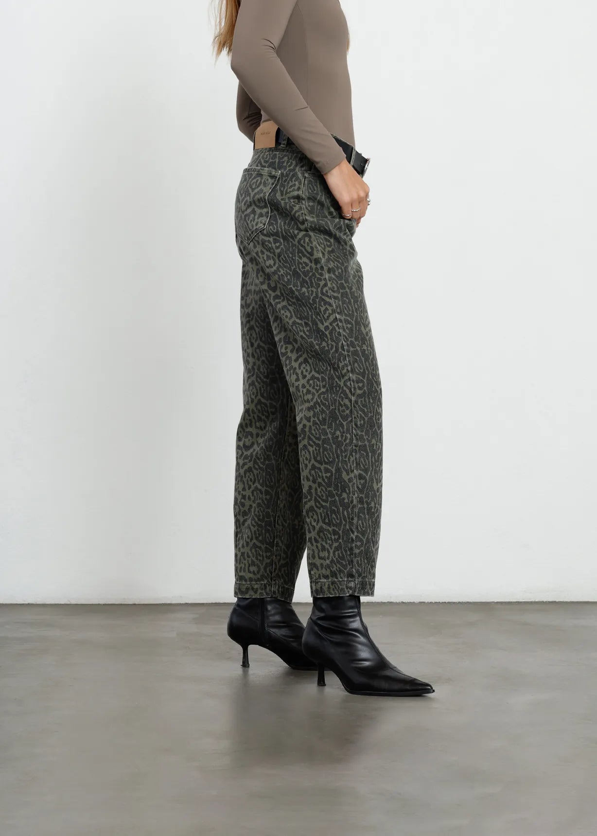 Jean Baggy en animal print