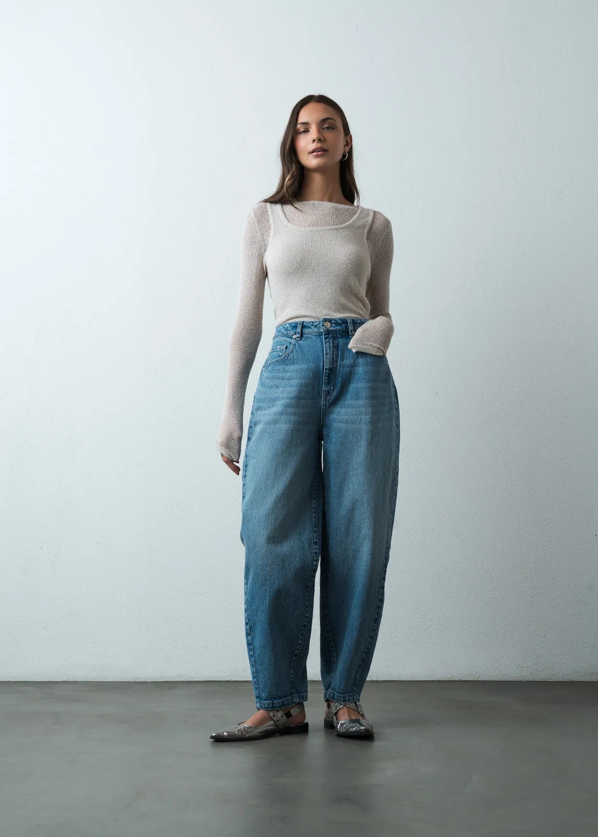 Jean with a wide boot