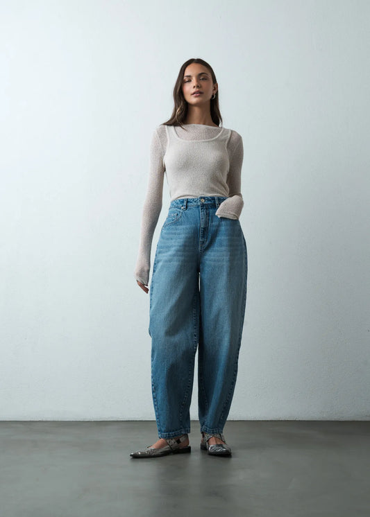 Jean with a wide boot