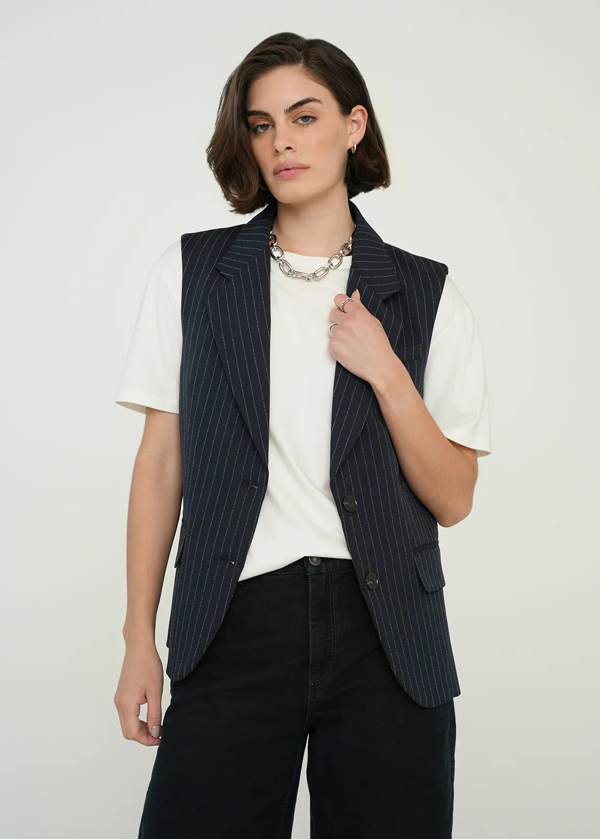 Striped vest