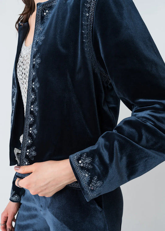 Jacket with embroidered details