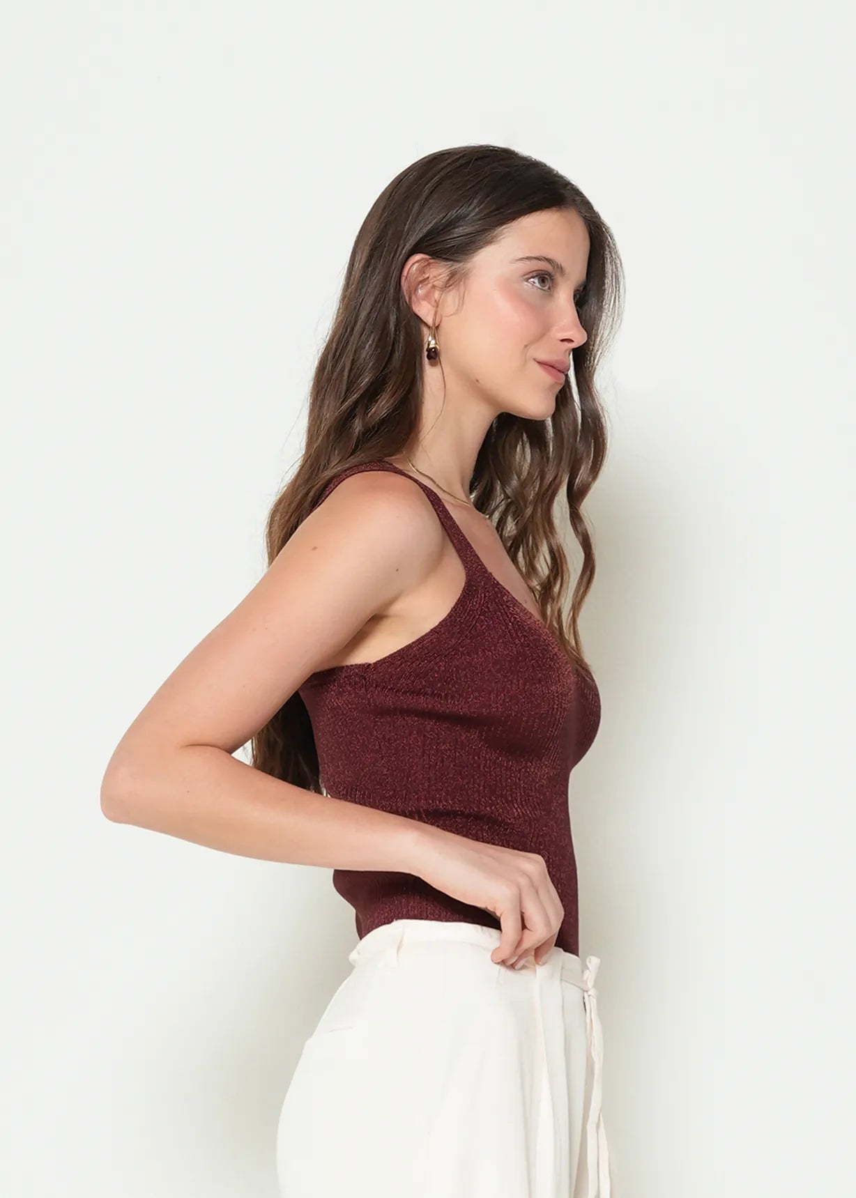 V-neck Woven T-Shirt