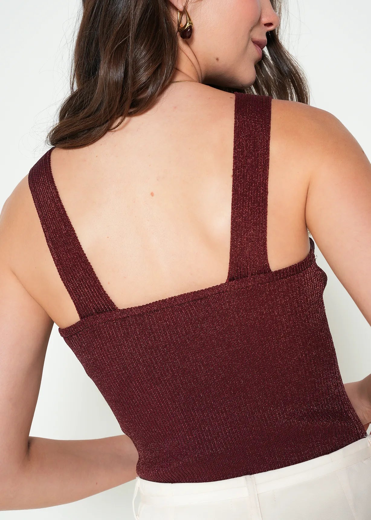 V-neck Woven T-Shirt