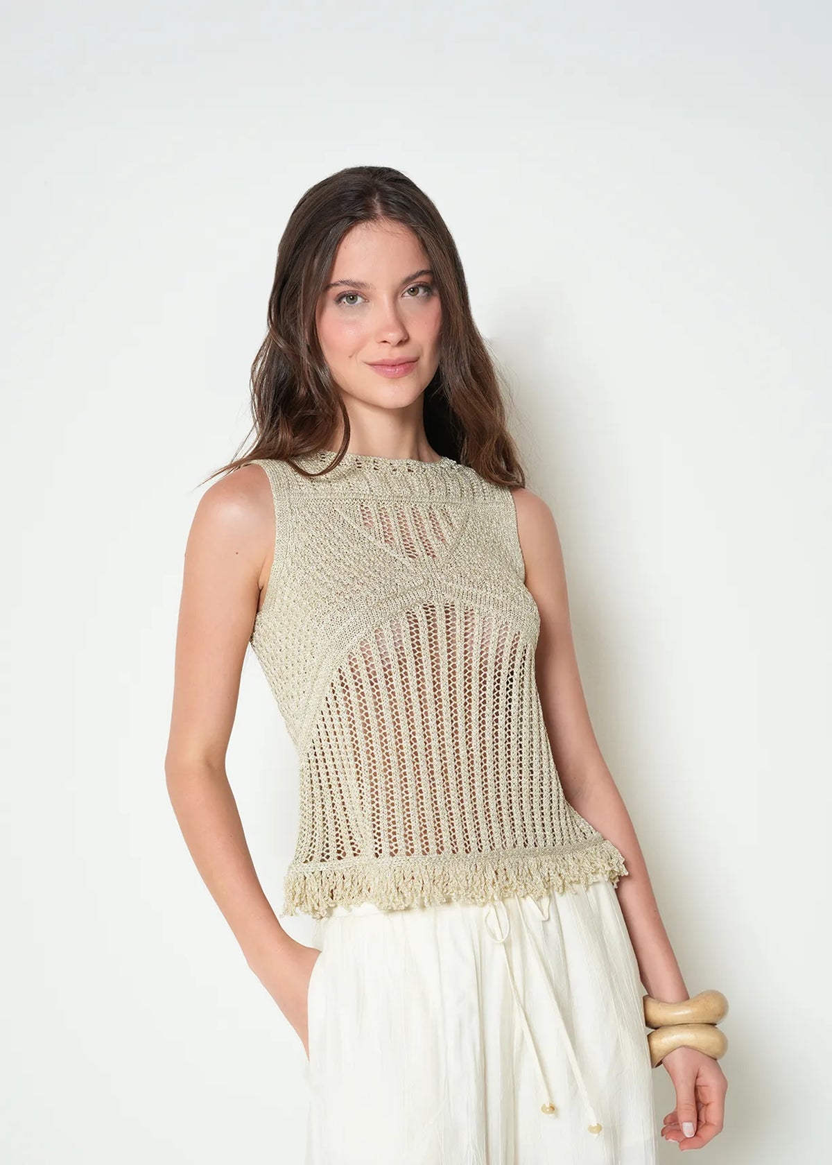 Woven T-shirt