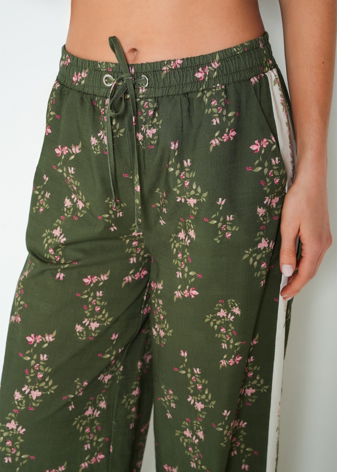 Floral Wide-Leg Pants