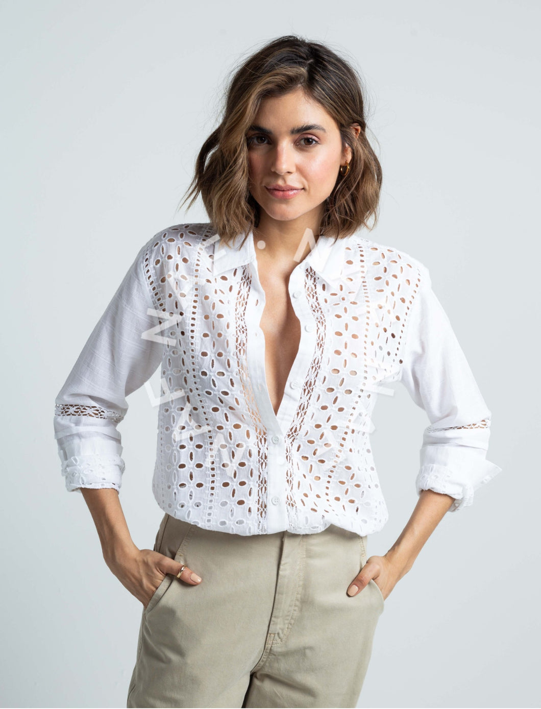 Shirt with Classic Collar